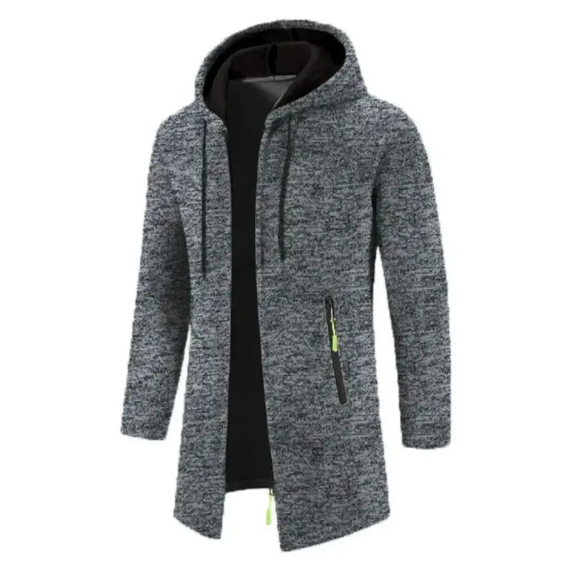 Nouveau pull à capuche à manches longues pour hommes sweat-shirts à glissière surdimensionnés streetwear chaud couleur unie automne veste à capuche hommes