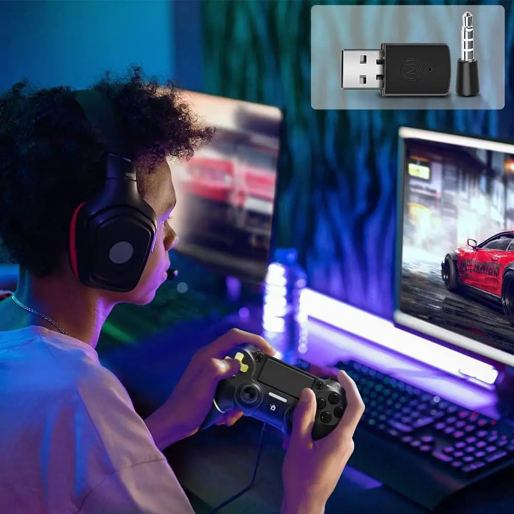 Récepteur d'écouteurs USB sans fil, Bluetooth BT Audio Dongle, Pour Connecter N'importe quel Casque sur PS4, PS5