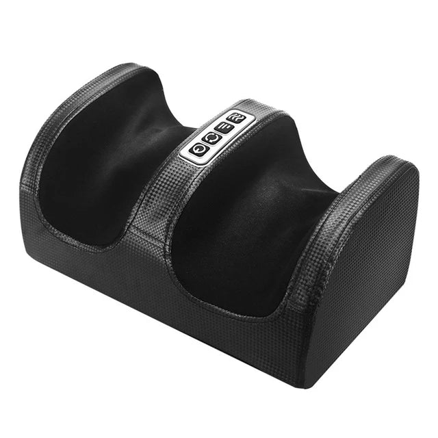 Appareil de massage électrique des pieds Shiatsu Pétrissage des tissus profonds Relaxation Rouleau chauffant Soulagement de la douleur des mollets Fatigue Muscles Vibrateur Machine Santé