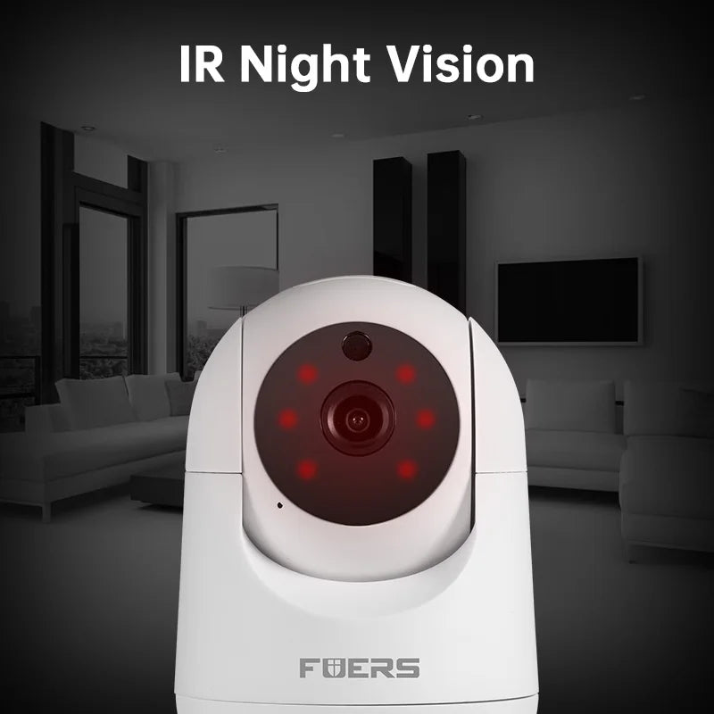 Caméra Wi-Fi 5MP Smart Home Caméra de surveillance IP sans fil d'intérieur Détection AI Suivi automatique Moniteur de sécurité pour bébé