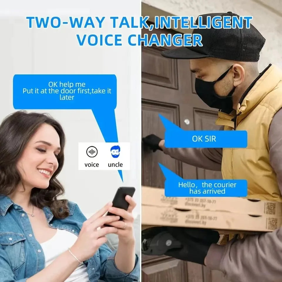 Sonnette vidéo sans fil avec caméra, interphone de sécurité, WiFi HD, téléphone extérieur, sonnette de porte, stockage cloud gratuit