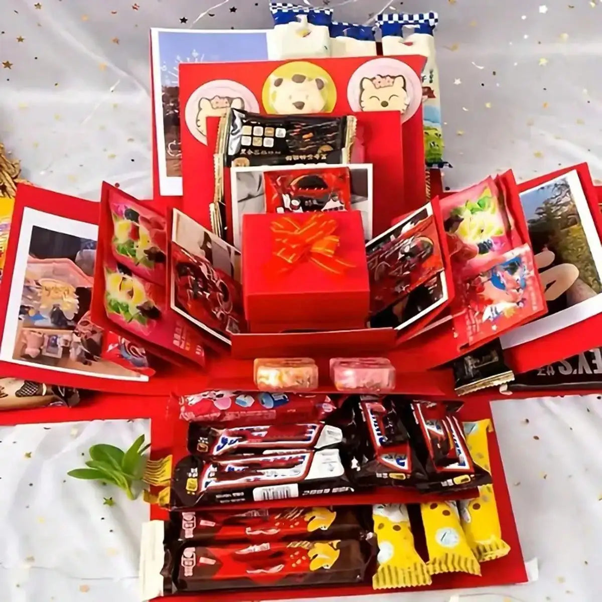 Boîte Cadeau Surprise Explosion Vide à faire soi-même scrapbooking, cadeaux d'anniversaire, de Saint-Valentin, d'anniversaire